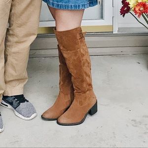 Over the knees / thigh high suede boots